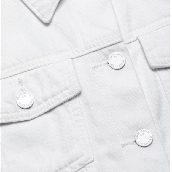 White Jean Jacket (S) - Picture 5 of 6